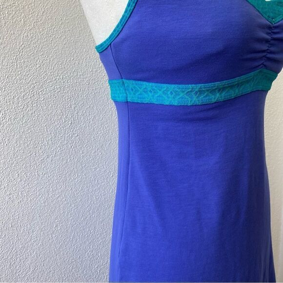prAna Breathe Purple Strappy Dress Padded Recycled Poly SZ XS - Picture 6 of 14